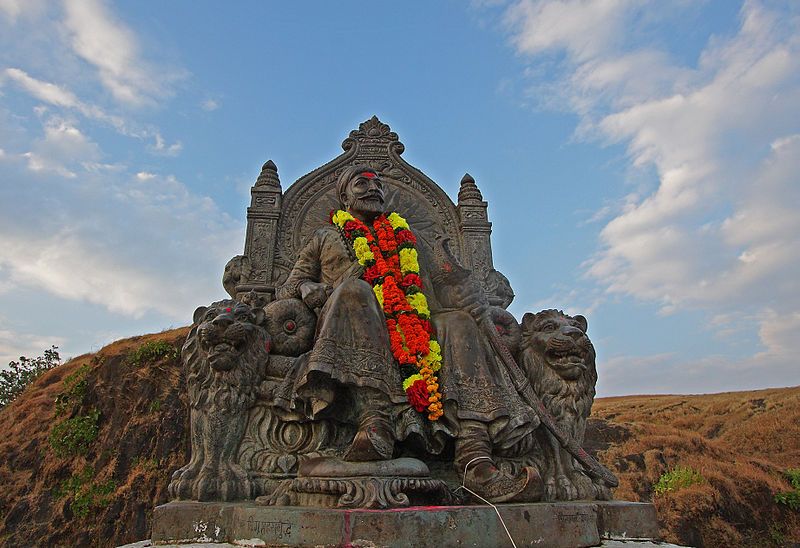 Statue of Shivaji Maharaj at Raigad fort